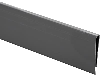 jarolift Clip De Fixation en PVC Bande D‘extrémité pour Brise Vue Canisse De Couverture Accessoires pour Brise-Vue, 3 m De Longueur, Grau