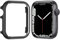 Ninki Aluminium Gehäuse für Apple Watch Series 6/5/4/SE, Metall Bumper Case iWatch 6/5/4/SE 40mm Schwarz