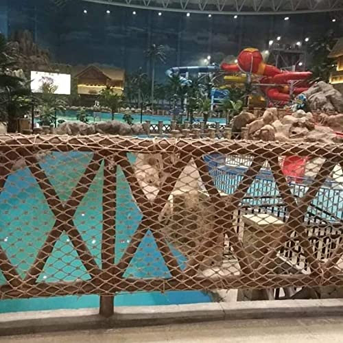 Seilnetz für Spielplatz, Baumhaus, Klettern, Vögel, Netze, Kindersicherheitsnetz, schweres Hanfseil, Frachtnetz, Schutzzaun, Dekornetze, Außenterrassen, Geländer, Treppen, Balkon