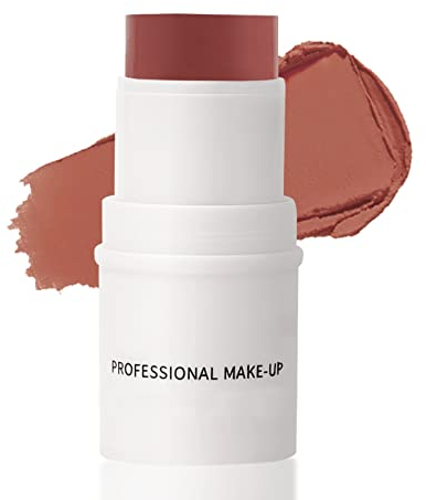 Boobeen Multi Stick - Bronzer Highlighter Blush Stick, Cream Blush Contour Highlighter Makeup Stick Waterproof, Face Brightens & Shades Pen for All Skin, Easy To Use