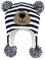 Durio Baby Mütze Wintermütze Kleinkind Kinder Mädchen Jungen Earflap Beanie Warm Strickmütze mit Bommel Navy 2-4 Jahre (Tag Size L)