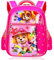 CHUANGOU Cartoon Backpack，Kinderrucksack，Paw Patrol Rucksack，für im Kindergarten, Kindergarten, Grundschule（Rosa）.