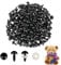 Yolev 200pcs 10mm Black Safety Eyes for with Plastic Washers Safety Eyes Plastic Craft Safety Eyes with Washers Doll Eyes for Stuffed Animals DIY Making Soft Toy Crafts Decorations