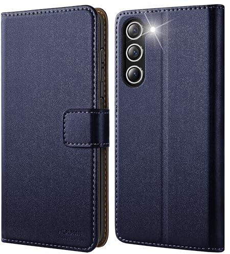 HOOMIL Cover MagFlip per Samsung Galaxy S23 6,1 Pollici, [Squisita artigianalità] Premium Pelle Custodia - Blu