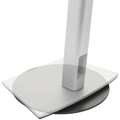 JT Berlin Universal Monitor Drehteller (22cm Durchmesser, 360° Rotation, Bis zu 8kg Tragfähigkeit, Aus robuster Aluminium-Legierung) Schwarz
