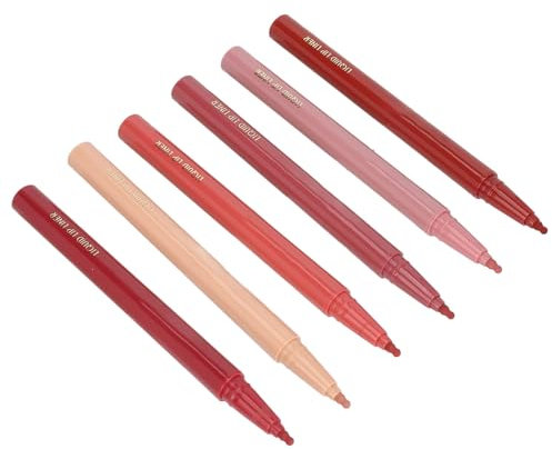 Sonew 6 Colors Lip Tint Marker, Long Lasting Waterproof Matte Lip Tint Marker, 0.6ml