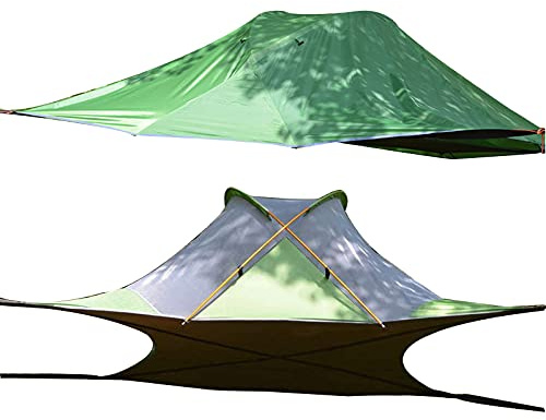 Ultra-Light Hanging Tree Tent Triangle Hammock for 2-3 People | Portable Tree House | Supports 551 Pounds | Backpacking Camping Gear