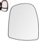 SENZEAL Spiegelglas Rechts Beifahrerseite Beheizbar mit Trägerplatte für Renault Trafic MK2 Opel Vivaro A Nissan Primastar 2001-2014 9636500QAK Außenspiegel Glas Ersatz (Oben Rechts)