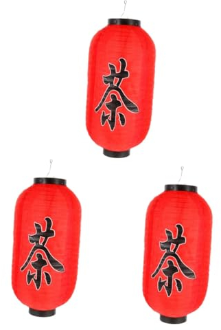 Veemoon 3St Laterne japanische lampe japanisches Restaurant Sushi-Bar-Dekor traditionell japanisch japanisches Dekor Ramen-Nudeln Dekorationen für japanische Lebensmittelgeschäfte Stoff