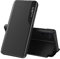 SIYOPINPFY Case for Samsung Galaxy Note 10+ Plus - Smart Clear View Windows Case + Flip PU Leather Stand Cover - Shockproof Drop Protective Cover - Black QHC