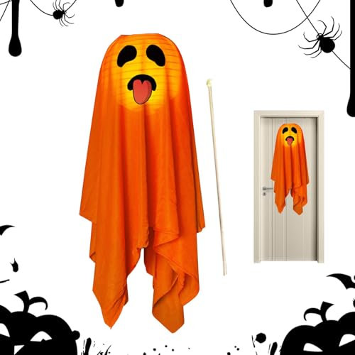 Fantasmas resplandecientes de Halloween, Fantasmas de Halloween al Aire Libre - Decoración Fantasma de Puerta de Halloween | Decoración Espeluznante del Fantasma de la Puerta de Halloween, decoración