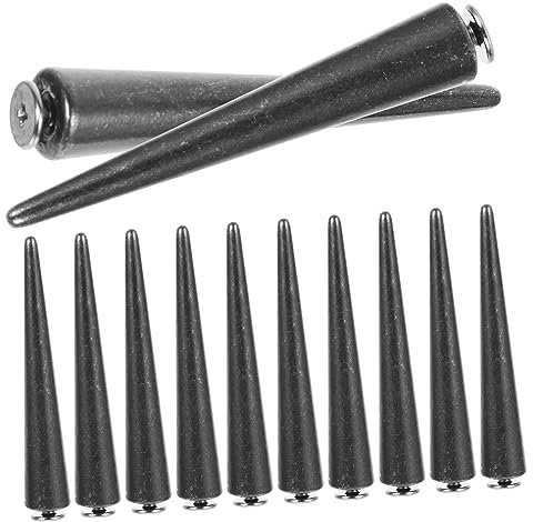 Tofficu 30stücke Kleidung Nieten Spikes Punk Stil Ornamente Kleidung Zubehör DIY Taschen Nieten Schuh Accessoires