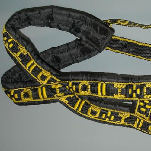 Howling Dog Alaska Ligth Weigth x-Back Geschirr in Gelb Zuggeschirr Canicross,Bikejöring,Dogscooting (Gelb, S)