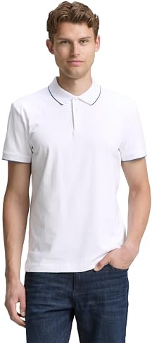 Tom Tailor Herren 1047821 Slim Fit Jersey Poloshirt mit Stretch (1er Pack)