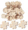 VICASKY 100pcs Plain Jigsaw Wooden Puzzle Pieces Unfinished Wooden for Painting Diy Arts Crafts