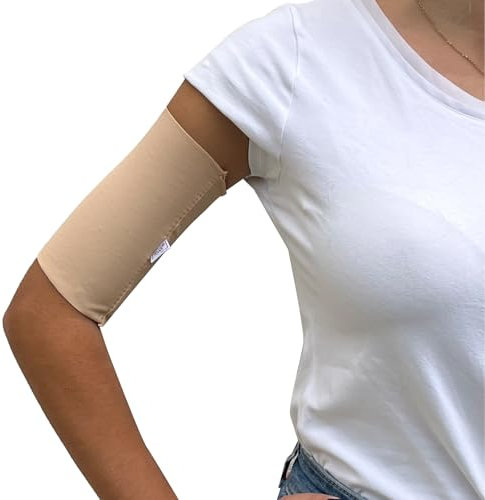 Glico Line Fascia Protettiva Cover per PICC Unisex, Fascia Braccio Copri Picc in Tessuto Traspirante, Made in Italy, Beige, L