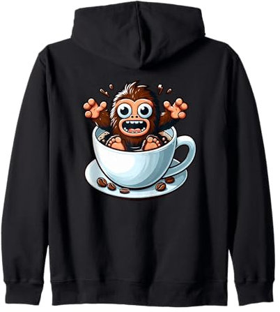 Joli design amusant pour les amateurs de café Yeti Sweat à Capuche