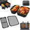 Gachiwar Philips Airfryer Accessories, Pack of 2 Silicone Moulds, 2 Pieces Silicone Splash Guard, Hot Air Fryer Accessories for Philips Dual Basket Airfryer N350/3000 Series 6L/3L