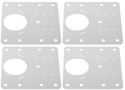 TOPBATHY 4stücke Türscharnier-edelstahl-abdeckplatten Reparaturplatten Für Schranktürloch Scharnierplatten Aus Edelstahl Reparatursätze Für Türscharniere Scharnier-befestigungsplatten