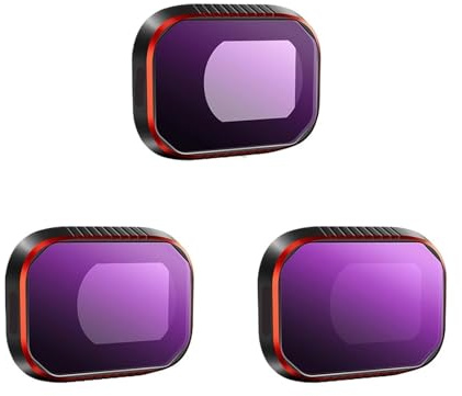 ND Filters, Kompatibel mit DJI Mini 4 Pro, 6er-Pack ND8 ND16 ND32 ND64 ND256 CPL UV-Filter-Sets, Drohnen-Kamera-Objektivfilter,for Camera(ND16 64 256)