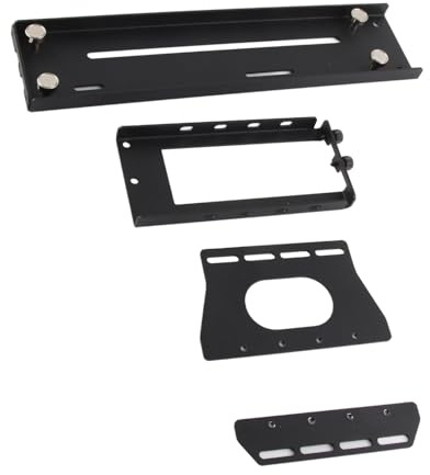 ANGGREK Vertical GPU Mount, Iron GPU Bracket Holder for ATX PC Case, Adjustable Support for 2 and 3 Slot Graphics Cards with ARGB Lighting (26 * 8.2 * 12.8 cm)