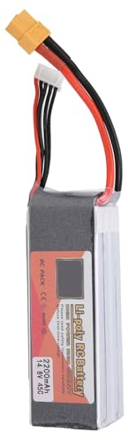 aqxreight Batterie Lipo 4S 14.8V 2200mAh 45C XT60 Plug Batterie de Grande capacité pour Voiture Télécommandée Longue Stable pour et Conception Boîte de Lithium de qualité Polymère Durable et Lipo 4S