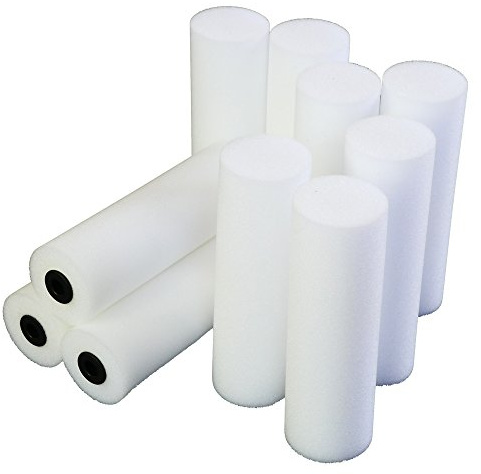 ROTIX Lackierwalze 10 cm | Schaumstoff beidseitig gerade | für glatten Untergrund | Lack-Schaumwalze (200)