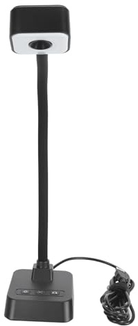 aqxreight Dokumentkamera, USB-undervisningskamera med 360° Rotation och Manuell Fokus, 3-nivåjustering Av Ljusstyrkan för Onlinekurser, Vikbar Design Sparar Utrymme, 2448P HD-upplösning med