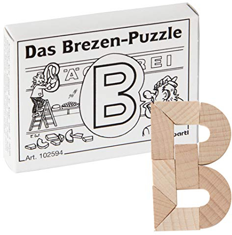 Bartl 102594 Mini-Holz-Puzzle Das Brezen-Puzzle aus 8 kleinen Holzteilen