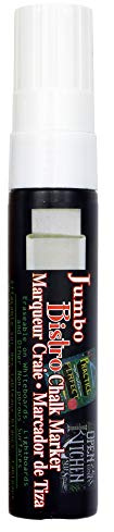 UCHIDA 481-C-0 Marvy Jumbo Broad Point Tip Bistro Chalk Marker, White