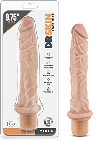 Blush Realistics Vibrator Fleisch 24.7cm - 4.5cm - 1.7inch 2 x AA PVC 9.7 inch vibrator