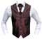 MMUGA Hochzeitsweste Set mit Plastron Bordeaux 68