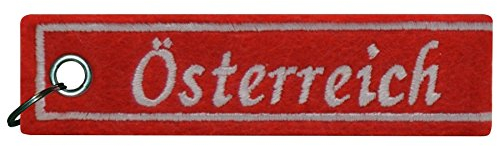 FanShirts4u Schlüsselanhänger aus Filz - ÖSTERREICH/Austria - Filzanhänger - WM - Nation (Österreich)