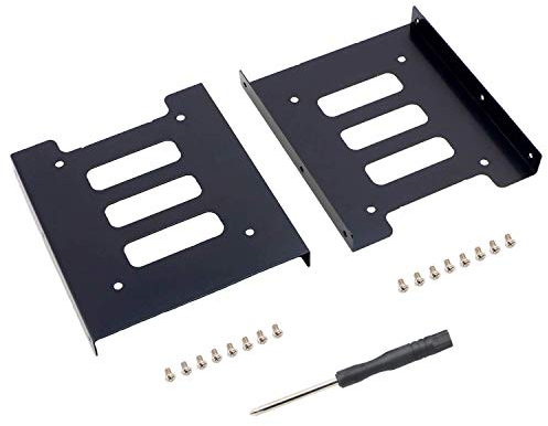 SAISN Mounting Bracket Adapter HDD SSD 2.5 to 3.5 Adapter Hard Drive Holder (2 Pack)