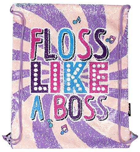 Fringoo - Wendbarer Turnbeutel - Pailetten-Sportbeutel mit Kordelzug für Kinder - Für Mädchen & Jungen - Rucksack für Schule, Sport, Freizeit, Reisen - Wasserdicht - 43 x 34 cm