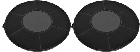 AllSpares Aktivkohlefilter (2x) für Dunstabzugshauben geeignet für AEG-Electrolux 902980050/6 / MCFE06, Nyttig Fil 900 und Bauknecht Whirlpool/Type 48/484000008783 / AMC037 (Ø218mm)