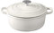 EDGING CASTING Enameled Cast Iron Covered Dutch Oven with Dual Handle, Dutch Ovens with Lid for Bread Baking, Safe to 500 degrees, 3.5 Quart, White