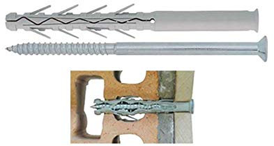 50 pz TASSELLO TASSELLI PROLUNGATI CON VITE 10x160 TESTA ESAG FISCHER