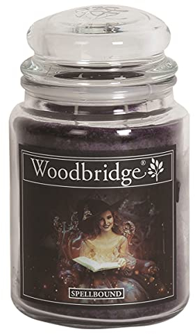Woodbridge Große Duftkerze im Glas mit Deckel | Spellbound | Duftkerze Fruchtig | Kerzen lange Brenndauer | Raumduft für Zuhause | Kerze 2 Docht