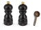 Peugeot Paris u'Select Salt & Pepper Mill Gift Set, Chocolate - With Wooden Spice Scoop (5 Inch)