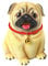 sparschwein Hohe qualität Piggy Bank kreative gläser Hund Harz Adorable welpen Hund geldboxen Junge mädchen münze Bank speichern Box (Color : Yellow)