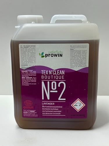 proWin TEX N’CLEAN BOUTIQUE No. 2 LAVENDER, 2,5 l Natural Detergents ECOCERT