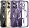 DOSNTO Magnetic Clear für iPhone 14 Pro Max Hülle mit MagSafe Original iPhone Außenseite Integrierte Kameraabdeckung Silikonhülle Schlank dünn Nicht vergilbend Anti-Fingerabdrücke Kratzer Kabelloses L
