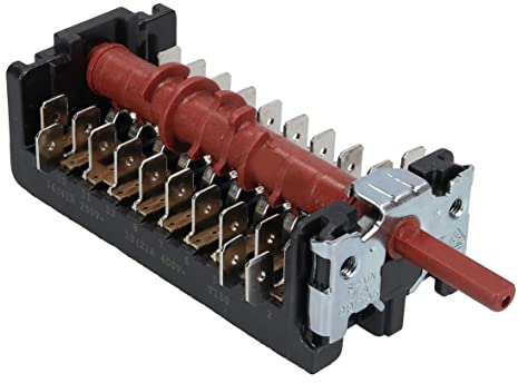 ensipart Backofenschalter kompatibel mit Amica 8071441 Gottak 811003K Wahlschalter für Backofen