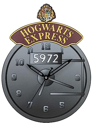 Disney Harry Potter Hogwarts Express Wanduhr HP3052, Schwarz