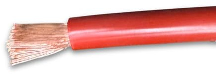 MKGT® - Cavo flessibile in PVC per batteria/avviamento/saldatura, 110/170/345 Amp, 16 mm, 25 mm, 35 mm (50 mm² rosso, 1 metro)