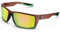 TOREGE Polarisierte Sport-Sonnenbrille für Herren und Damen, flexibler Rahmen, Radfahren, Laufen, Fahren, Angeln, Bergsteigen (Gelb), Transparenter Farbverlauf, Braun Grün & Pink Revo-Linse