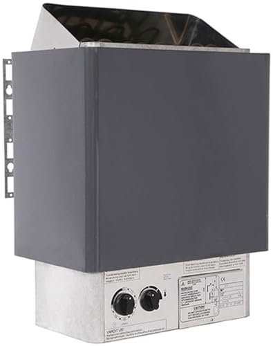 MKYOKO Stufa per Sauna in Acciaio Inox Stufa per Sauna Versatile 3-9 kW 220V con unità di Controllo multivoltaggio Stufa per Bagno a Vapore,9KW