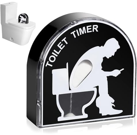 Toilet Timer, 5 Minuten Toilette Sanduhr Timer, Toilettentimer, Stundenglas Kleines Geschenk für Männer Spielzeug Geburtstags-Gag, Lustige Geschenke für Männer Ehemann Vatertag Papa Geschenk (B)