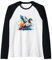 Lustiges Aquarell-Rugby-Ente: Ente und Rugby-Liebhaber Kunstwerk Raglan